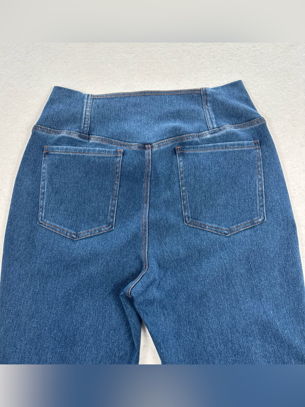 Halara Flex High Waisted Crossover Flare Jeans Womens Large Pockets Soft Stretch - Picture 6 of 13